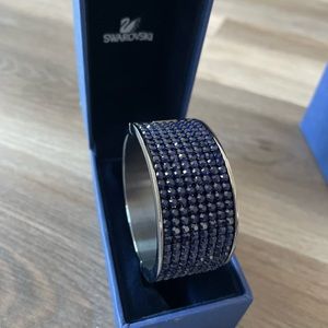 Royal blue, Swarovski, crystal bangle